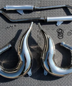 Yamaha Banshee CHROME in frame SHEARER drag pipes small bore 87-06 AIRBOX STYLE