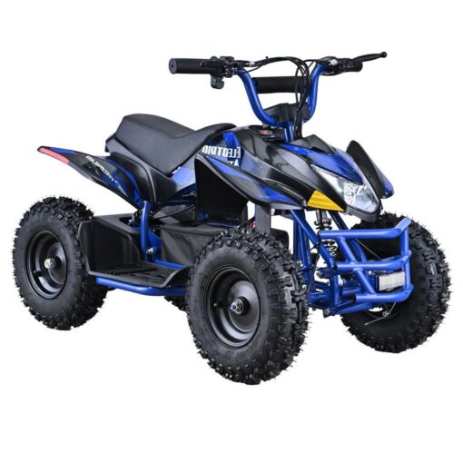 HOVER HEART Electric ATV,Dirt Quad 4 Wheelers Vehicle 36V Kids Quad Bike 500W 12-15MPH Adjustable Speed Dual Suspension for Kids Ages 13+ (Blue)